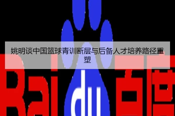 姚明谈中国篮球青训断层与后备人才培养路径重塑